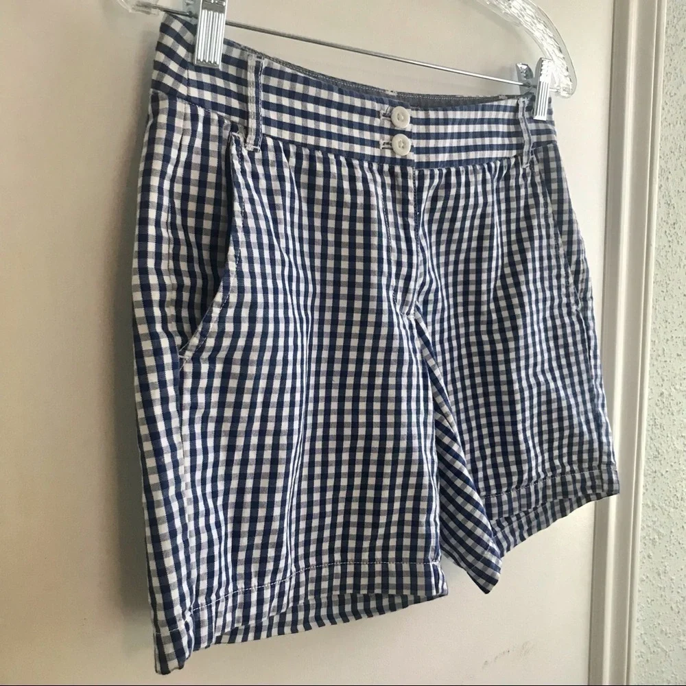Nautica Women’s Blue Gingham Shorts - Picture 5 of 12